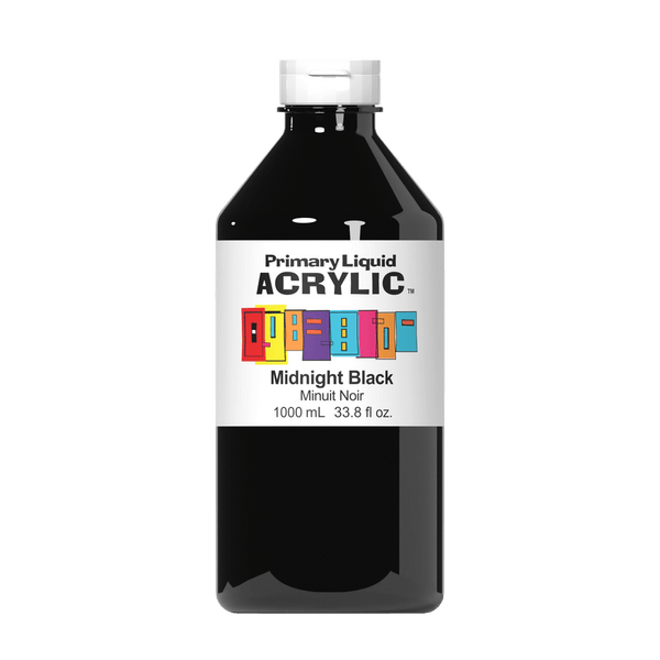 Primary Liquid Acrylic - Midnight Black