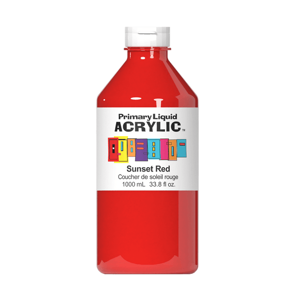 Primary Liquid Acrylic - Sunset Red