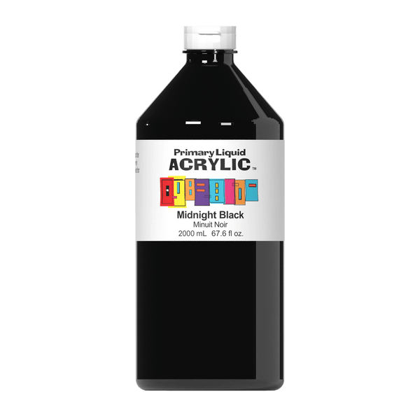 Primary Liquid Acrylic - Midnight Black