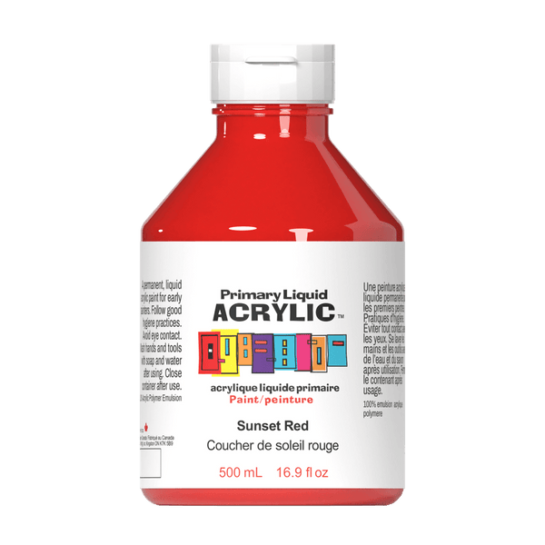 Primary Liquid Acrylic - Sunset Red