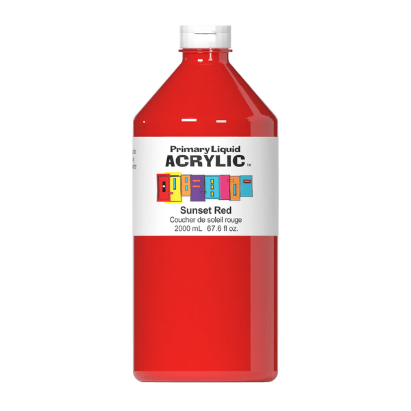 Primary Liquid Acrylic - Sunset Red