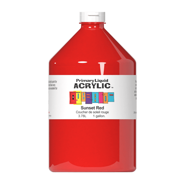 Primary Liquid Acrylic - Sunset Red
