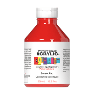 Primary Liquid Acrylic - Sunset Red